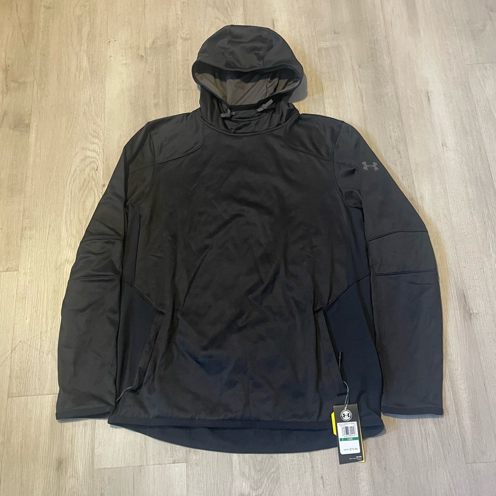 Under Armour Black ColdGear Reactor Fleece Hoodie 1299168-941